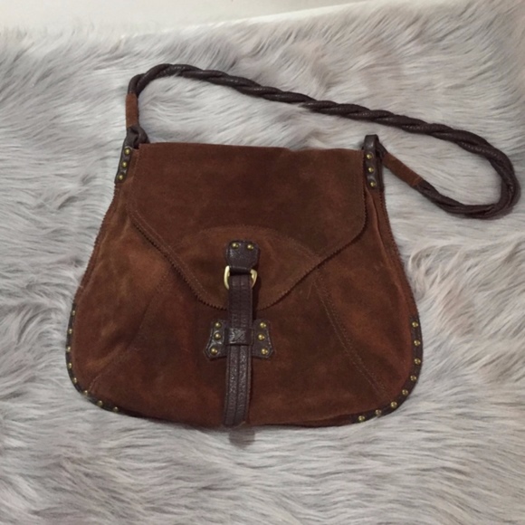 Lucky Brand Vintage Inspired Leather Crossbody - Picture 1 of 5